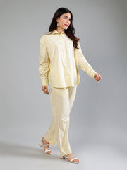 Lime Cotton Poplin Comfort Fit Coord Set